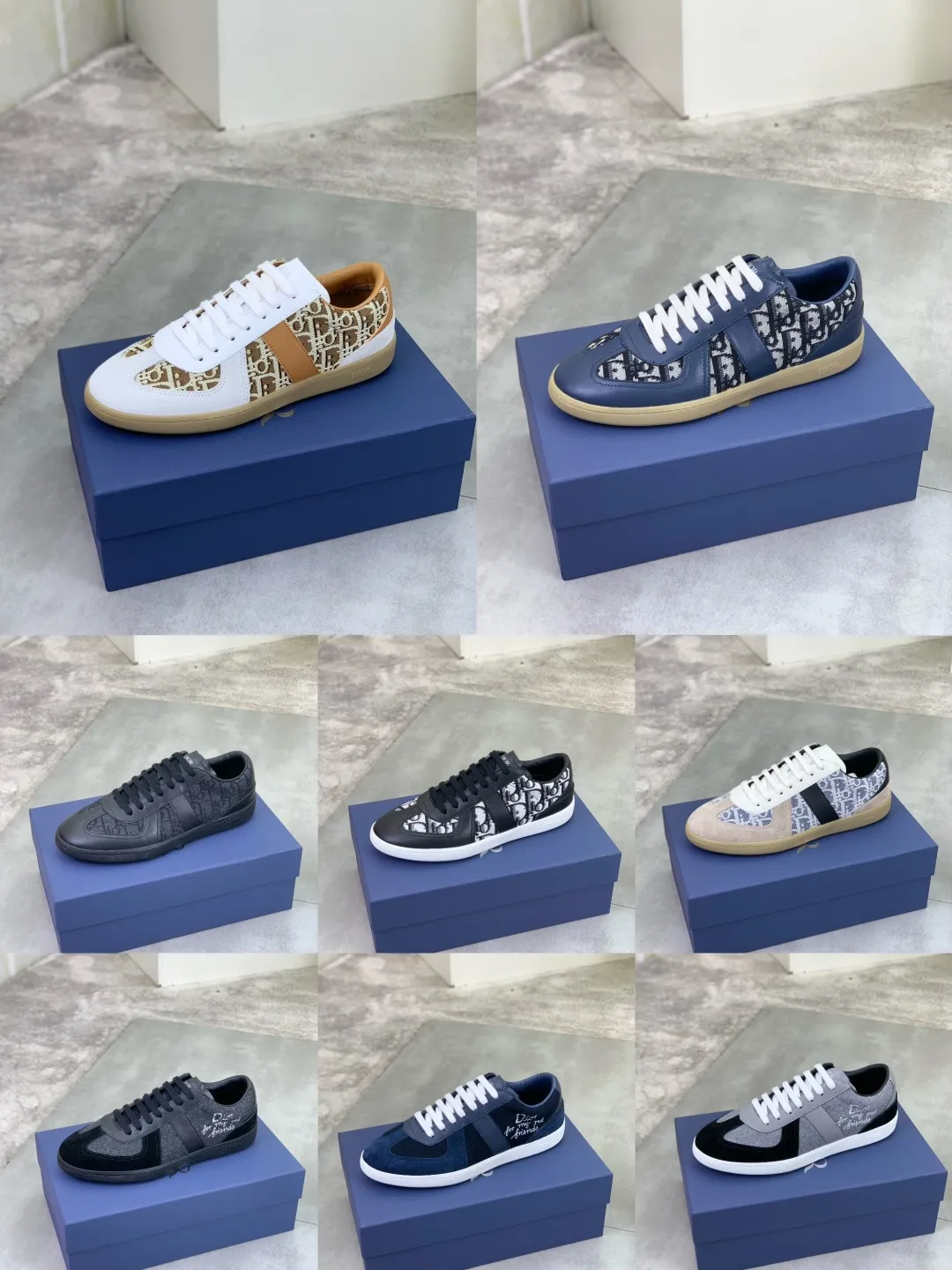 Men's shoes 💰P380 New Dior B01 moral training shoes, white first-layer cowhide, original molded outsole. New to the fall collection, this sneaker marks the return of a Dior classic, reinterpreted in a stylish and elegant silhouette. Crafted from white smooth first-grain cowhide with a tonal silk sheepskin lining, it features the Dior logo on the tongue and inner sides, and a CD icon on the heel. Paired with Tpu anti-slip soles of the same color, it can be matched with various styles to create a sophisticated look.  Code number: 38-44